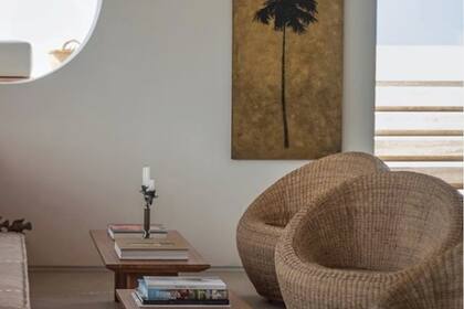 Prima el mimbre en el mobiliario