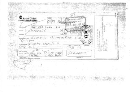 Primer pago del salvataje