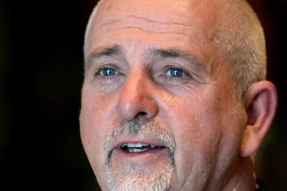 Primer plano. Peter Gabriel minutos antes de salir a escena en Caracas.