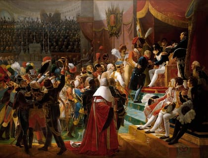 Primera entrega de condecoraciones de la Legión de Honor por el emperador Napoleón, el 14 de julio de 1804, obra de Jean-Baptiste Debret.