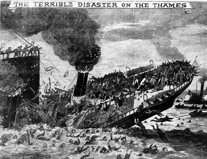 Primero había que sobrevivir al choque y después a las aguas extremadamente contaminadas del Támesis, con las pesadas ropas victorianas. La vasta mayoría de los pasajeros murió.