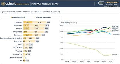 Principales preocupaciones sociales