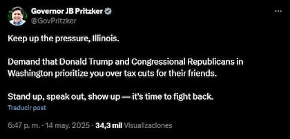 Pritzker y el pedido al Congreso en Washington