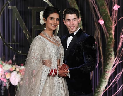 Priyanka Chopra y Nick Jonas se casaron en diciembre de 2018 en la India (Crédito: Rajat Gupta/EPA-EFE/REX/Shutterstock)