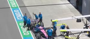Colapinto no pudo dar ni una vuelta en Montreal: entró a boxes, se bajó del auto y no volvió a pista