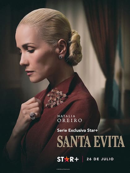 Producida por Salma Hayek, Natalia Oreiro se pone en la piel de Eva Perón para la serie Santa Evita