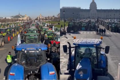 Productores agropecuarios de París coparon las calles en protesta