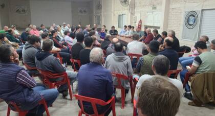 Productores federados en la asamblea del 10 de julio pasado en la localidad chaqueña de Sáenz Peña