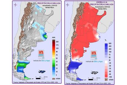 Pronóstico agroclimático desde mañana hasta el domingo próximo