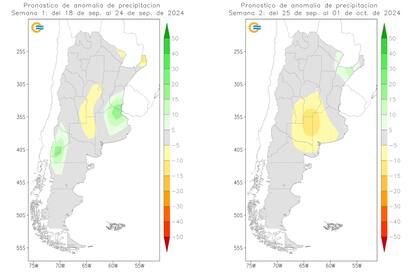 Pronóstico de anomalía de precipitación