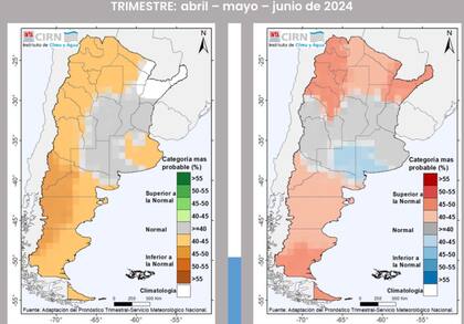 Pronóstico de temperaturas y lluvias en el trimestre abril-junio