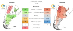 Cómo será el inicio del invierno en la Argentina, con temperaturas altas y más lluvias