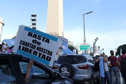 Protesta #17A en el Obelisco