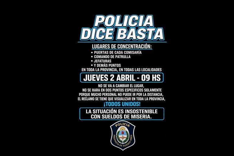 Protesta de la Policía