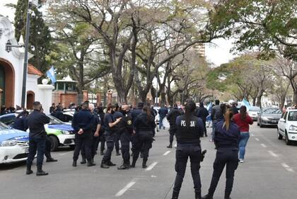 Las manifestaciones llegaron a la residencia presidencial de Olivos