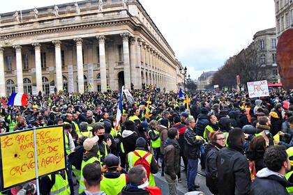 Protesta de los "chalecos amarillos" en Bordeaux