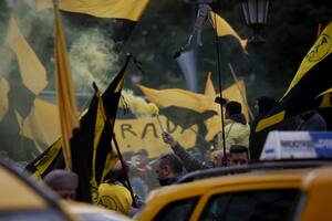 Una protesta de taxistas contra Uber generó un caos en el centro porteño