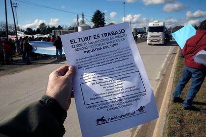 Los manifestantes prepararon folletos explicativos sobre la actividad