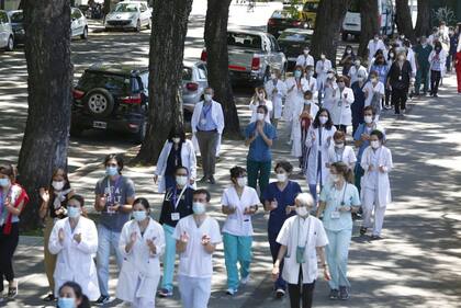 Protesta del personal de salud del Hospital Garrahan