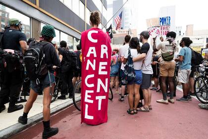 Protesta por el aumento de alquileres en Estados Unidos