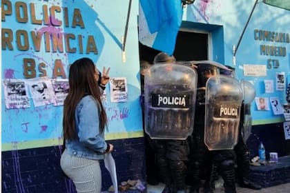 Protesta por el femicidio de Ludmila Pretti