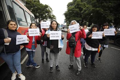 Protesta y movilización del Obelisco a la Casa de Jujuy