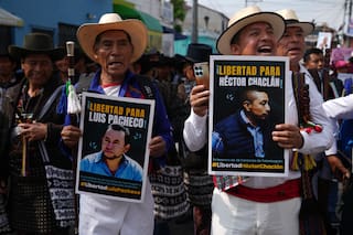Protestan en Guatemala para exigir liberación de líderes indígenas acusados por presunto terrorismo