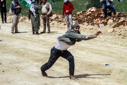 Protestas de palestinos en Nablus, Cisjordania. (Nasser Ishtayeh/SOPA Images via ZUMA Press Wire/dpa)