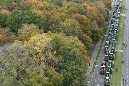 Las columnas de tractores se vieron en 17 ciudades