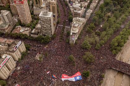 Protestas en Chile a fines de 2019