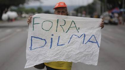 Protestas en contra de la presidenta de Brasil
