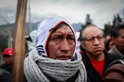 Los manifestantes están encabezados por grupos indígenas