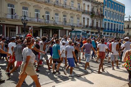 Protestas en La Habana, el 11 de julio (Crédito: Marcos Evora)