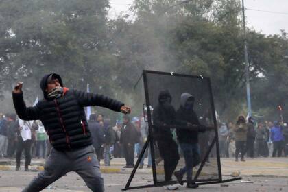 Protestas en la legislatura de Jujuy