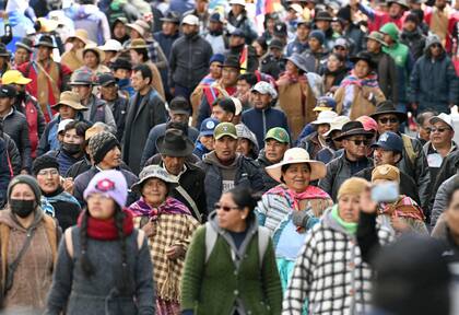 Protestas en La Paz contra el presidente de Bolivia, Rodrigo Paz (Marvin Recinos / AFP)