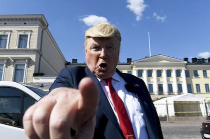 Protestas en las calles de Helsinki ante la visita de Trump