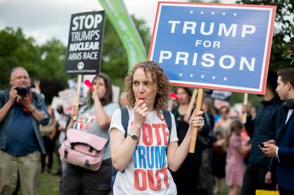 Protestas en Londres contra Trump