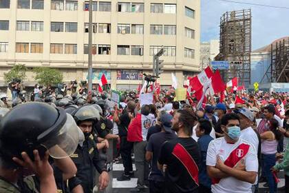 Protestas en Perú contra el presidente Castillo