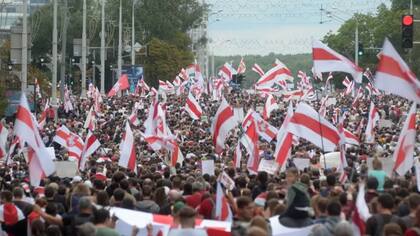 Protestas masivas contra el gobierno en Bielorrusia