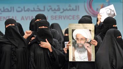Protestas por la muerte de Nimr Baqir al-Nimr en el este de Arabia Saudita