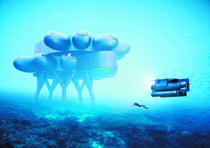 Proteus, la estación submarina que Fabien Cousteau, nieto de Jacques Cousteau, quiere construir en el mar Caribe, cerca de Curazao