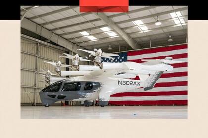 Prototipo de un "auto volador".