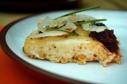 Provoleta de cabra en Nuestro Secreo del Four Seasons Hotel Buenos Aires