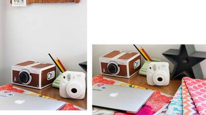 Proyector para celular $399 de Linio / Camara Instax de Fujifilm $2999 / Lapicero de Acabajo $224 / Lámpara estrella de Pioche diseño $895 / Telas estampadas de Amare la Stampa ente $350 y $380 el metro / Mantelito estampado de Casa Ramón $409
