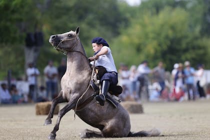 Pruebas de doma, juegos, emoción y el vínculo inquebrantable entre niños y caballos. Severiano Larralde en acción