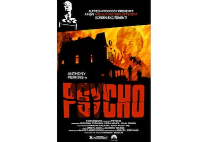 Afiche de la película de Hitchcock.
