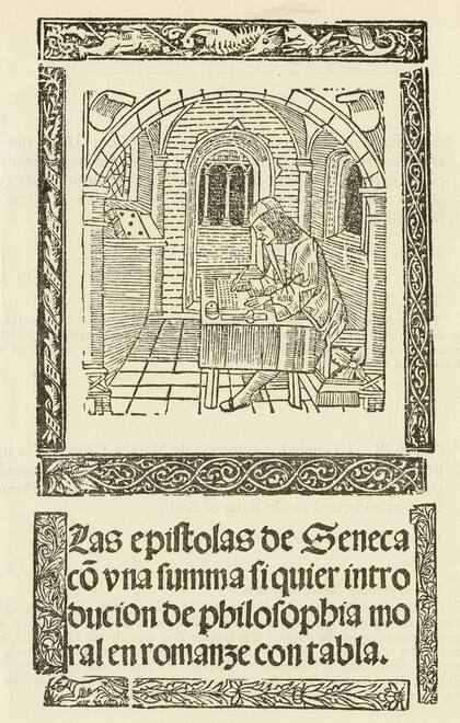 Publicación antigua de las epístolas morales de Séneca en español