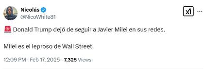 Publicación de @NicoWhite81