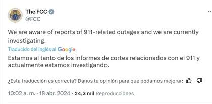 Publicación de la Comisión Federal de Comunicaciones