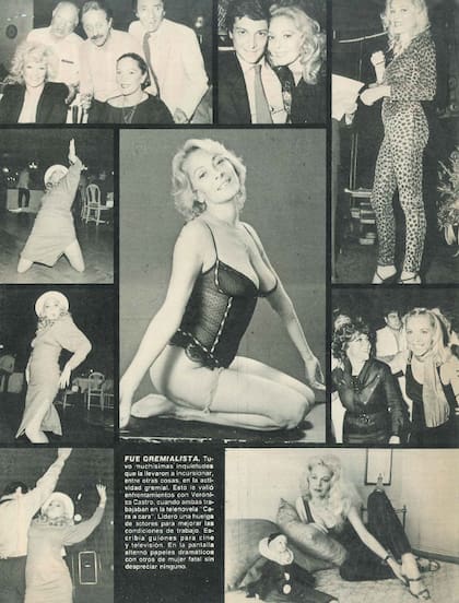 Publicación de Libre, el 6 de mayo de 1986 (a la derecha se la ve a Thelma junto a Verónica Castro)